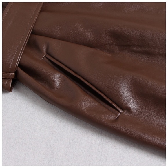 The MYSHYA Vegan Leather Dress - Picture 8 of 8